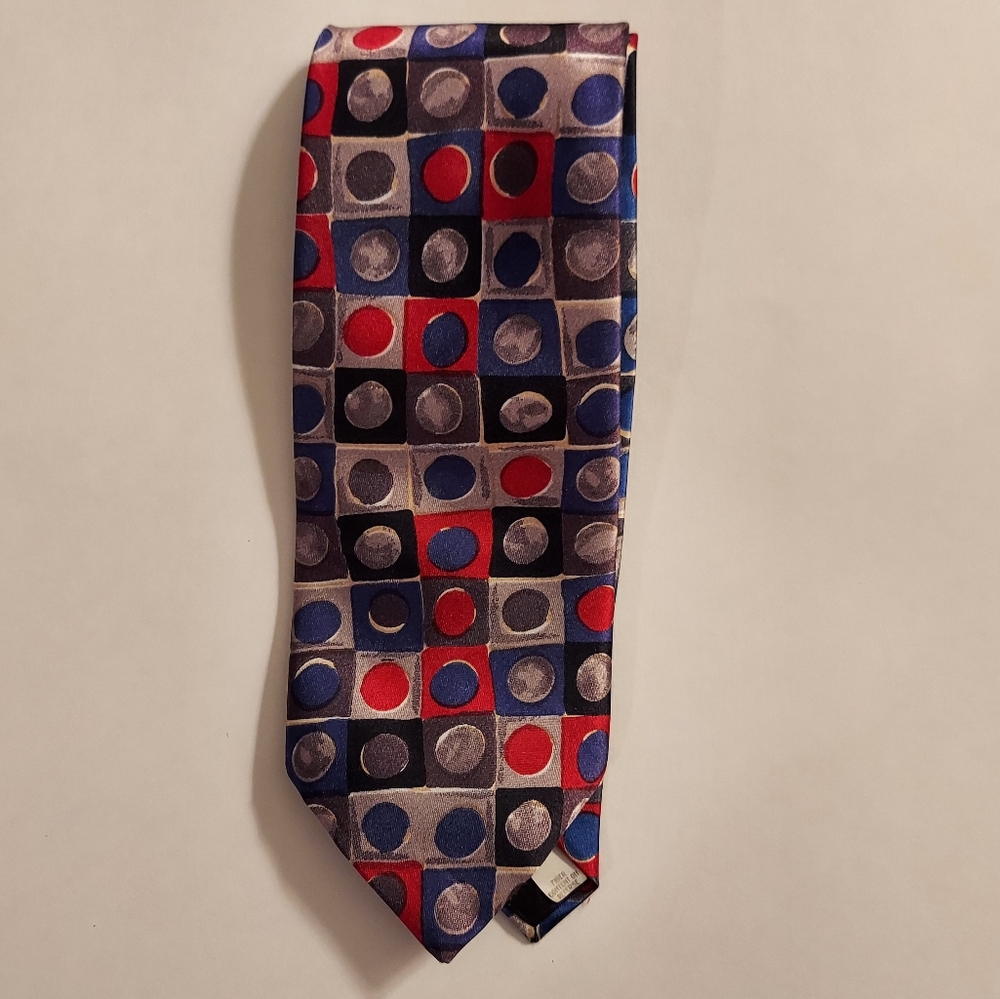 Vintage Wembley geometric tie - made in the USA